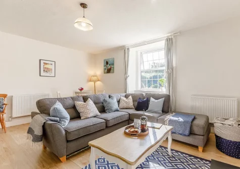 The living area at Beacon Down, Parracombe