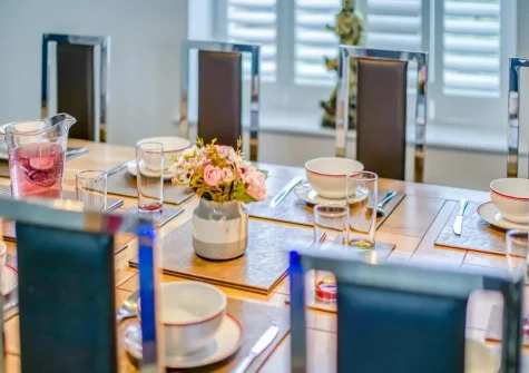 The dining area at Beacon House, Bideford
