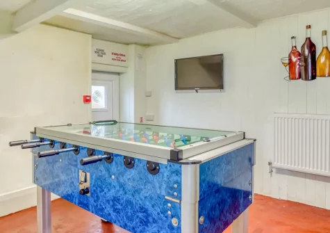 The games room at Beacon House, Bideford