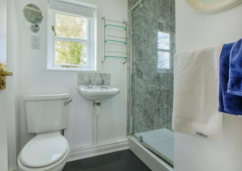 Bedroom #1 en-suite shower room at Beech Cottage, Rousdon