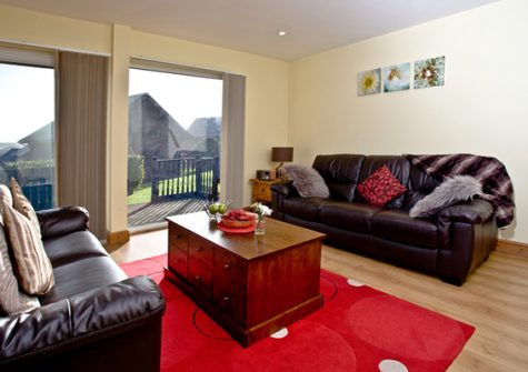 The downstairs living area @ Beech Lodge, Retallack, St. Columb