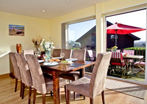 The dining area @ Beech Lodge, Retallack, St. Columb