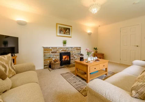 The living room at Beechcroft, Clawton