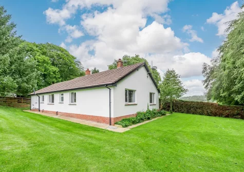 The private enclosed garden & woodland area at Beechcroft, Clawton