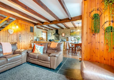 The living area at Beechleigh Cottage, Menheniot