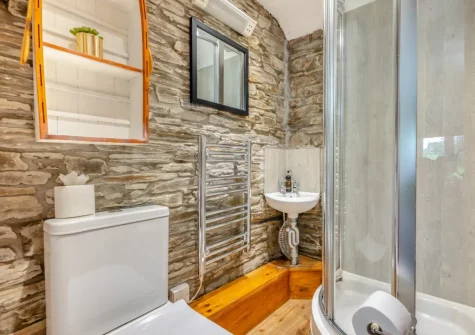 Bedroom #2 en-suite shower room at Beechleigh Cottage, Menheniot