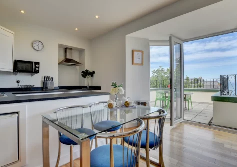 The kitchen & dining area at Belle View, Ilfracombe