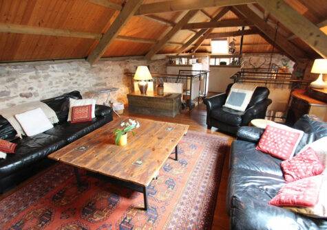 The living area at Bentwitchen Barn Cottage, North Heasley