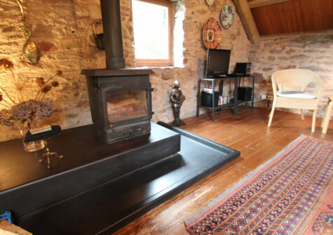 The living area at Bentwitchen Barn Cottage, North Heasley