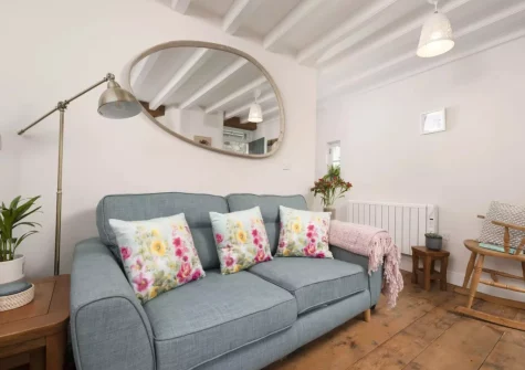 The living area at Berakah, Mousehole