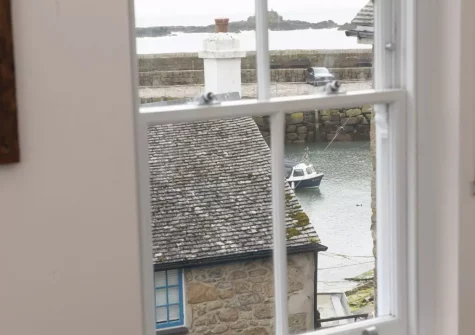 The view from bedroom #1 at Berakah, Mousehole
