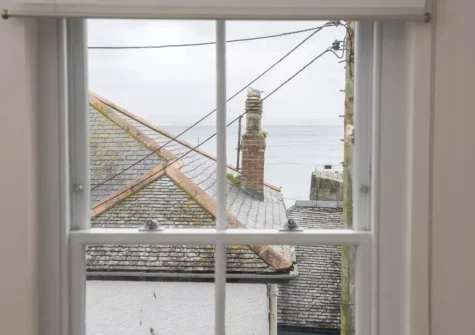 The view from bedroom #1 at Berakah, Mousehole