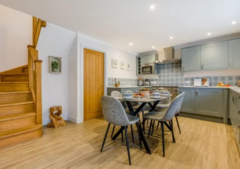 The kitchen & dining area at Berea House, Polperro