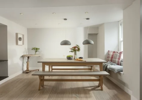 The dining area at Berlewen, Mousehole
