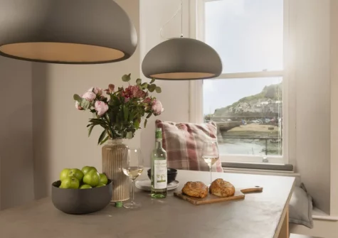 The dining area at Berlewen, Mousehole