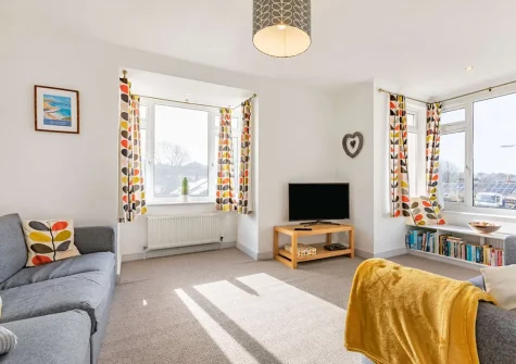 The living room at Berries House, Bude