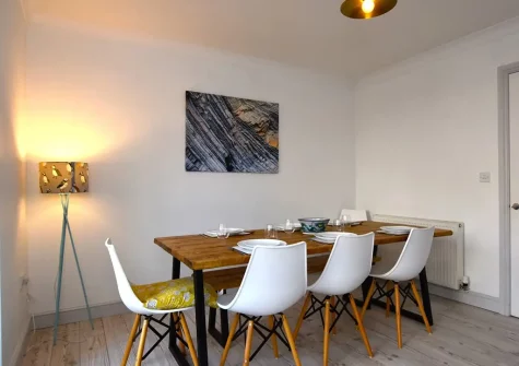 The dining area at Berries House, Bude
