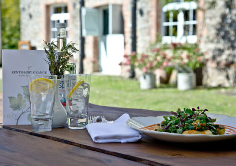 The onsite restaurant & bar at Kentisbury Grange, Kentisbury