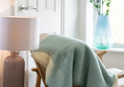 The living area at Bert's Place, Little Petherick