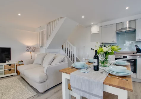 The dining area at Bert's Place, Little Petherick