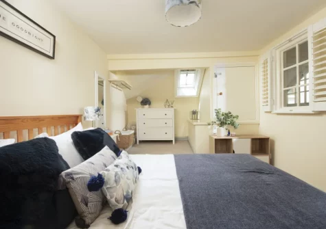 The bedroom at Bessie Ellen's Cottage, Fowey