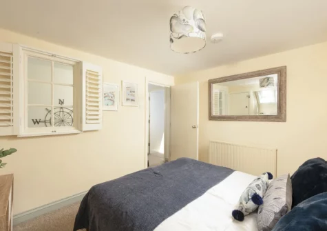 The bedroom at Bessie Ellen's Cottage, Fowey