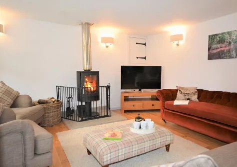 The living room at Birds Nest, Bondleigh