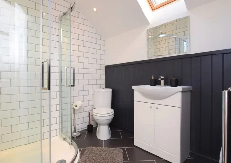 Bedroom #1 en-suite shower room at Birds Nest, Bondleigh