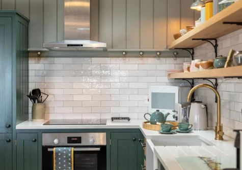 The kitchen at Birdsong Barn, Combe Martin