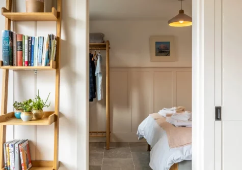 The bedroom at Birdsong Barn, Combe Martin
