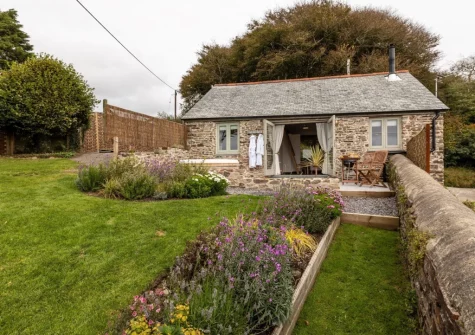 The garden at Birdsong Barn, Combe Martin