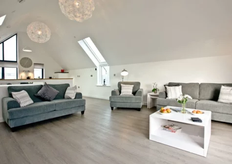 The living area at Black Sea Horse, Westward Ho!