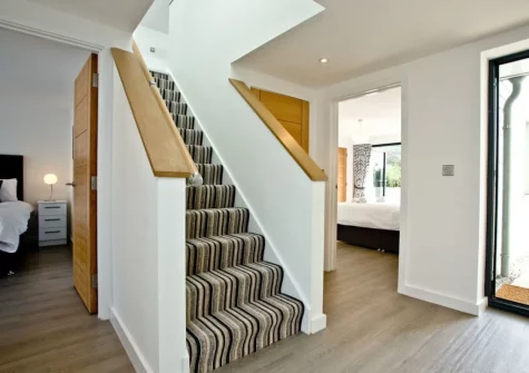 The stairs up to the first floor at Black Sea Horse, Westward Ho!