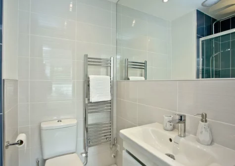 Bedroom #1 en-suite shower room at Black Sea Horse, Westward Ho!