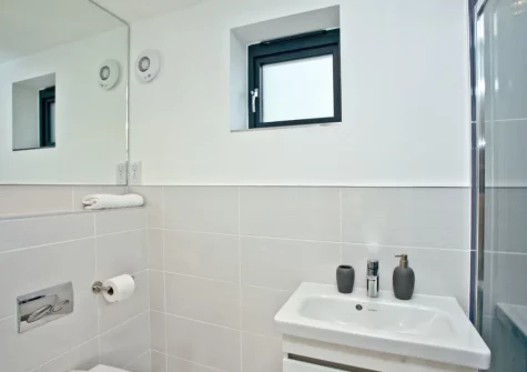 Bedroom #2 en-suite shower room at Black Sea Horse, Westward Ho!