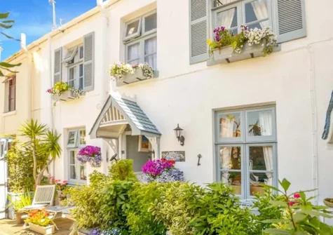 Outside Blue Harbour Cottage, Torquay