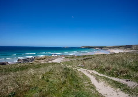 Blue Haze, Gwithian has easy acces to the beach down this pathdirectly outside the property.