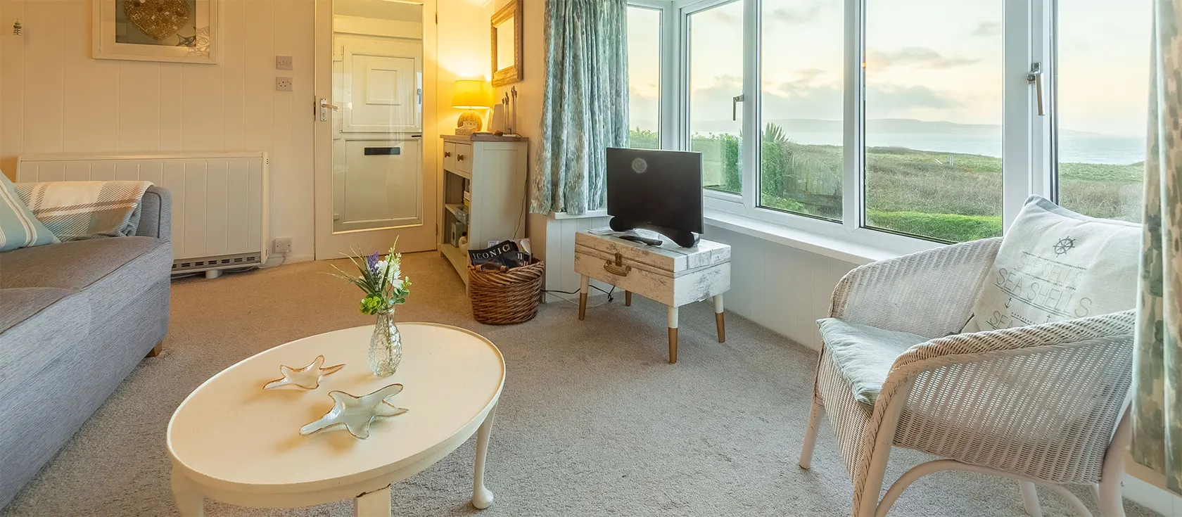 Blue Haze, Gwithian is a charming cottage perched above the beach with a path right from the door to the sand. There are two bedrooms - one king, one twin - and a lounge and study with unparalleled views of the stunning coastline and St Ives Bay.