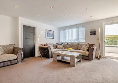 The living area at Blue Horizons, Holywell