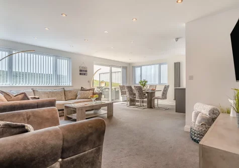 The living area at Blue Horizons, Holywell