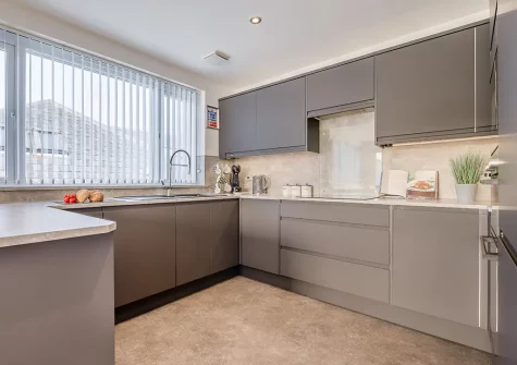 The kitchen at Blue Horizons, Holywell