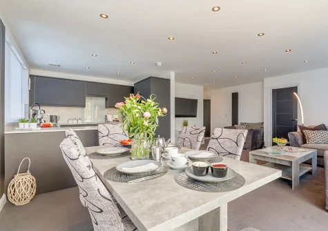 The dining area at Blue Horizons, Holywell