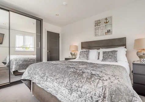 Bedroom #1 at Blue Horizons, Holywell