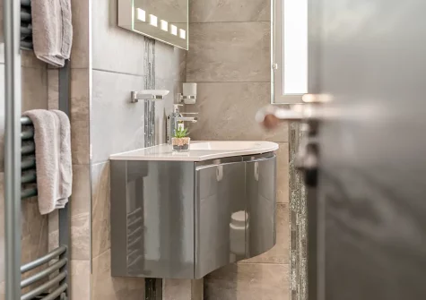 The shower room at Blue Horizons, Holywell