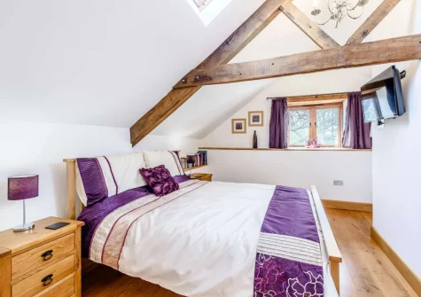 Bedroom #1 at Bluebell Barn, Alfardisworthy