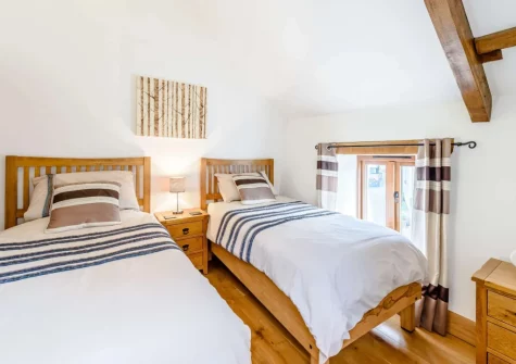 Bedroom #2 at Bluebell Barn, Alfardisworthy