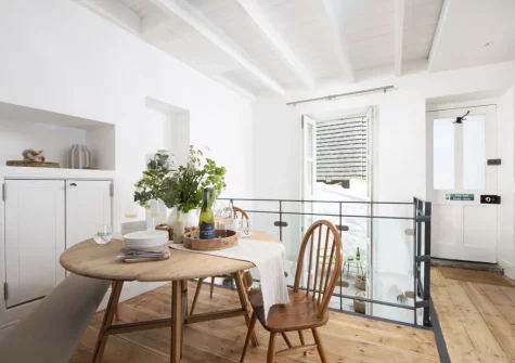 The dining area at Bluebell Cottage, St Ives