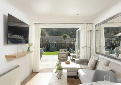 The living area at Bluebirds, Polzeath