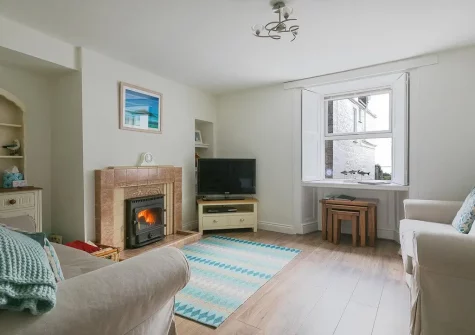 The living room at Blythswood, Marazion