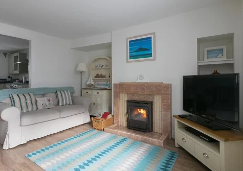 The living room at Blythswood, Marazion